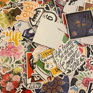 Assorted vinyl stickers 20in a pack